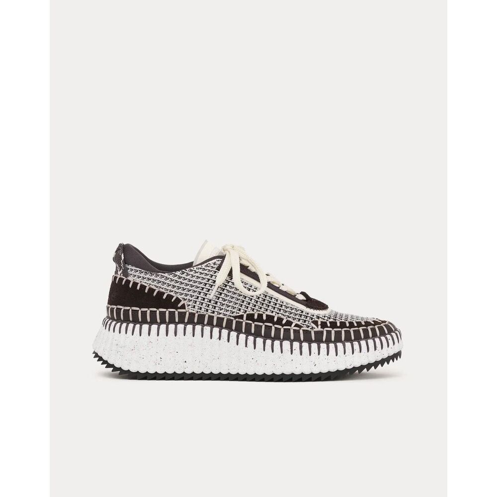 Chloe Nama Black and White Sneakers